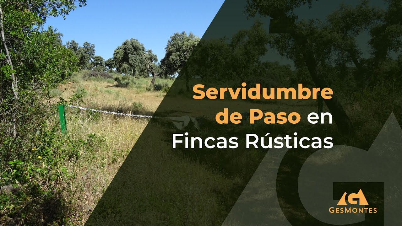 Derechos de paso en terrenos rurales