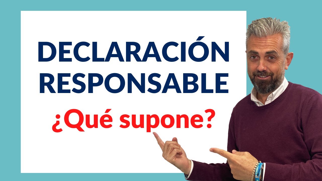 Ejemplo de declaración responsable en la Comunidad de Madrid