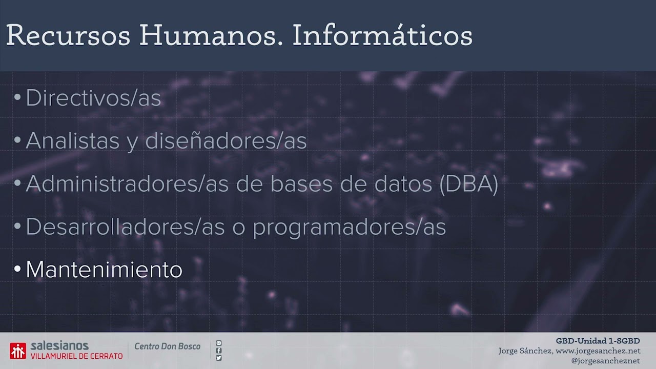 Manual de implementación de la base de datos de Recursos Humanos