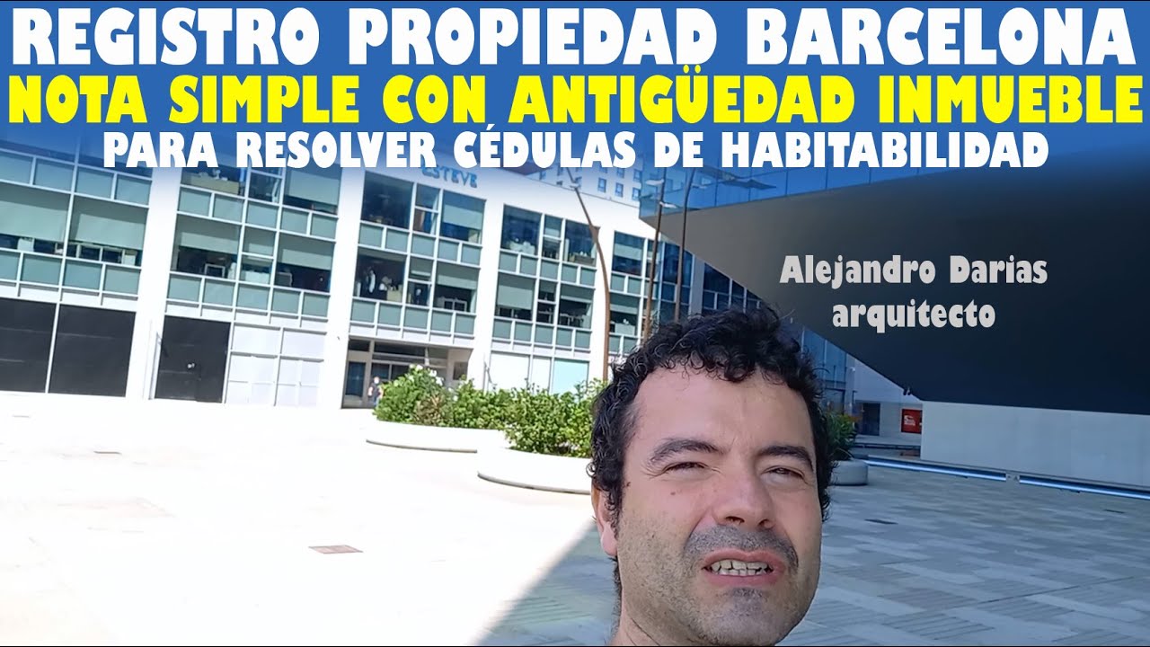 Propiedad número 23 registrada en Barcelona