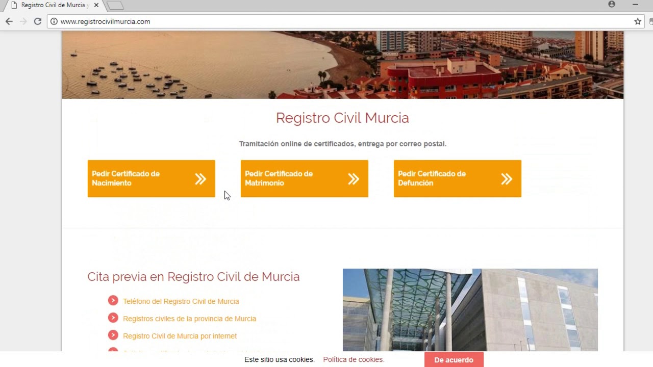 Registro Civil de la Ciudad de la Justicia de Murcia