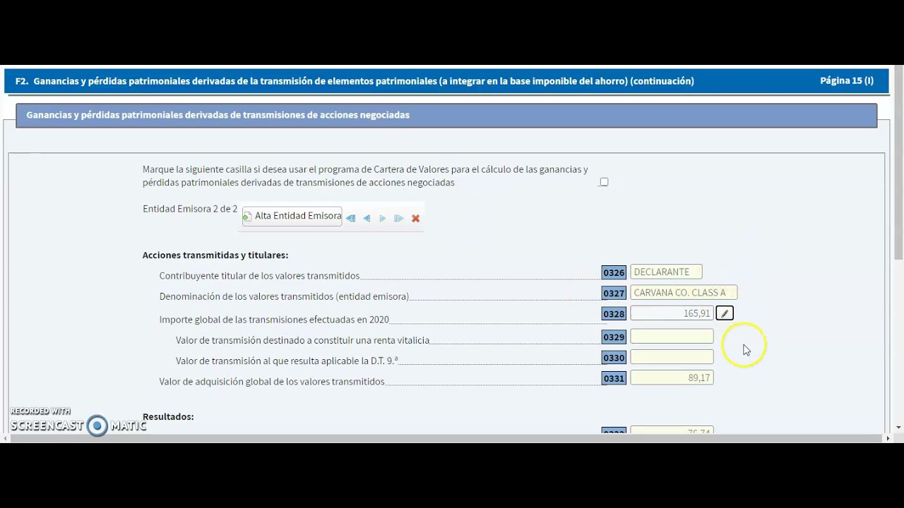 Obtención de beneficios por la venta de acciones no cotizadas