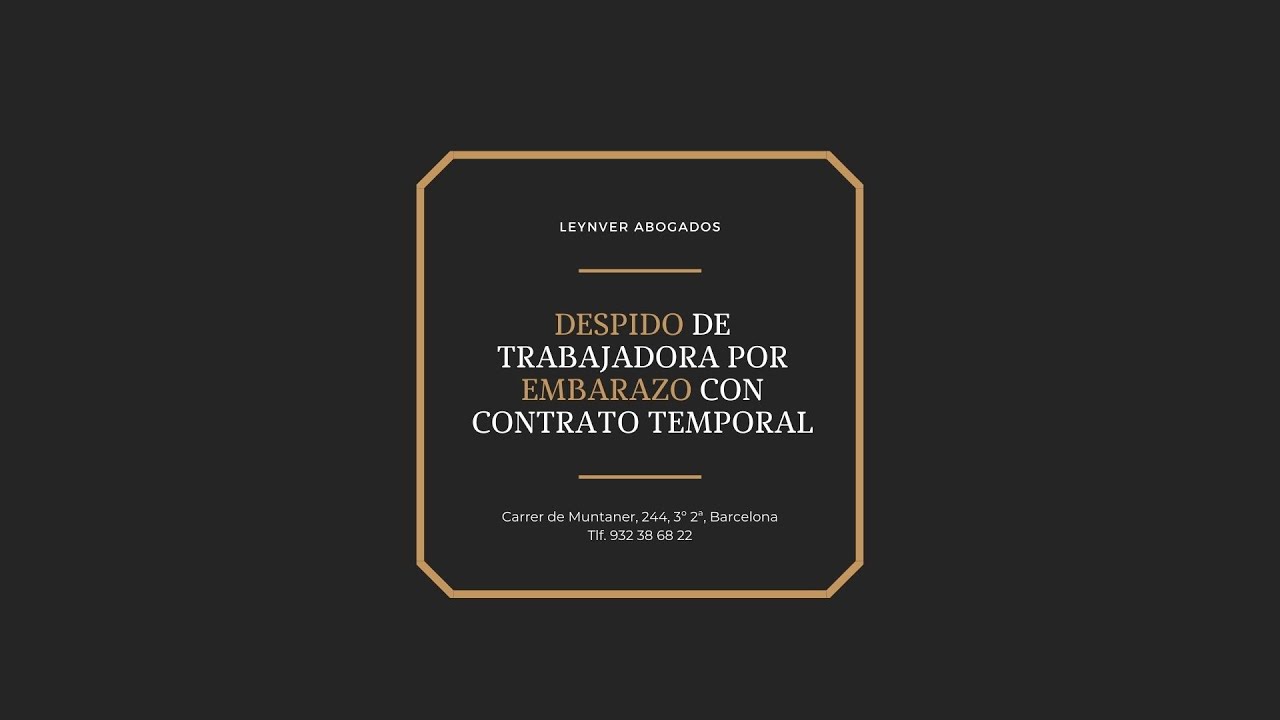 Posibilidad de despido durante el embarazo con contrato temporal