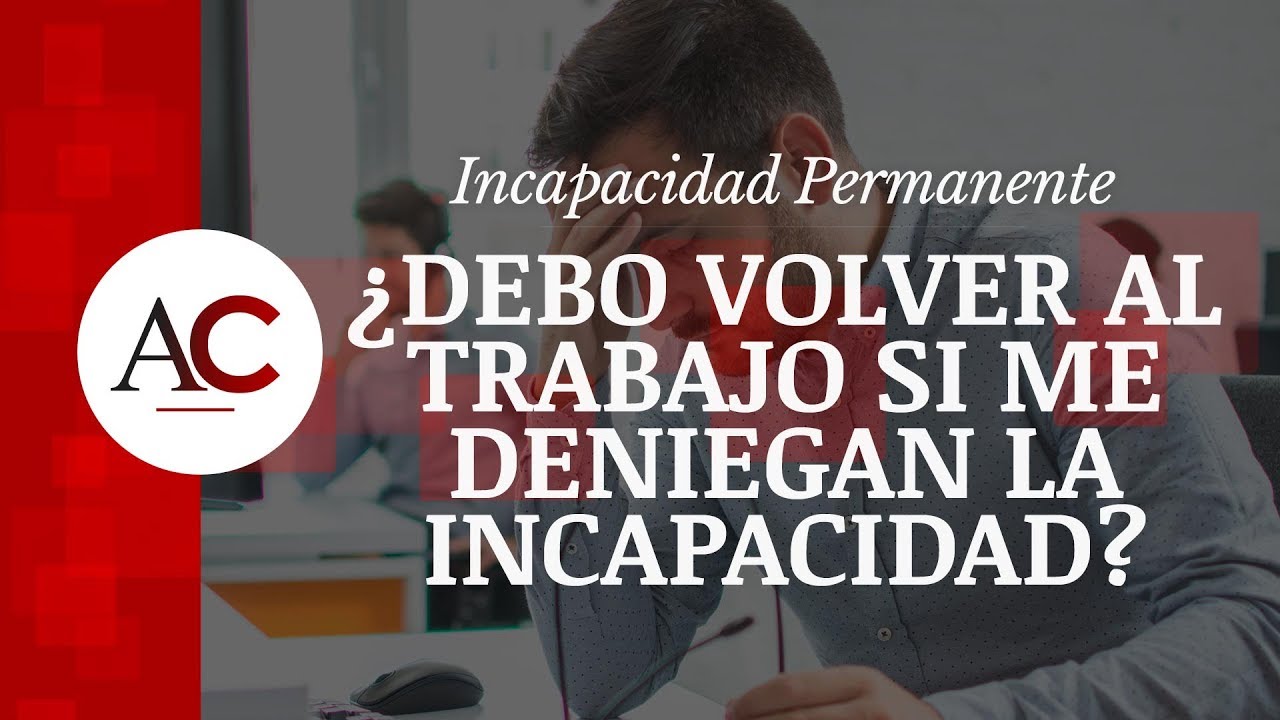 Volver al trabajo tras una incapacidad permanente
