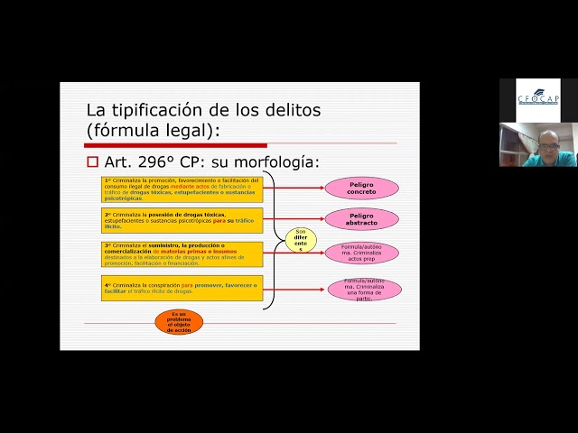 Delito de tráfico de drogas: cantidad y tipos